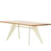GUBI Tische-Vitra Tisch EM 240 x 90 cm, Eiche – Prouvé Blanc Colombe
