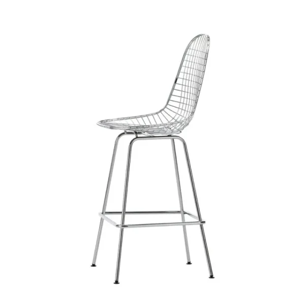 HAY Sitzgelegenheiten-Vitra Wire Hocker, mittel, Chrom