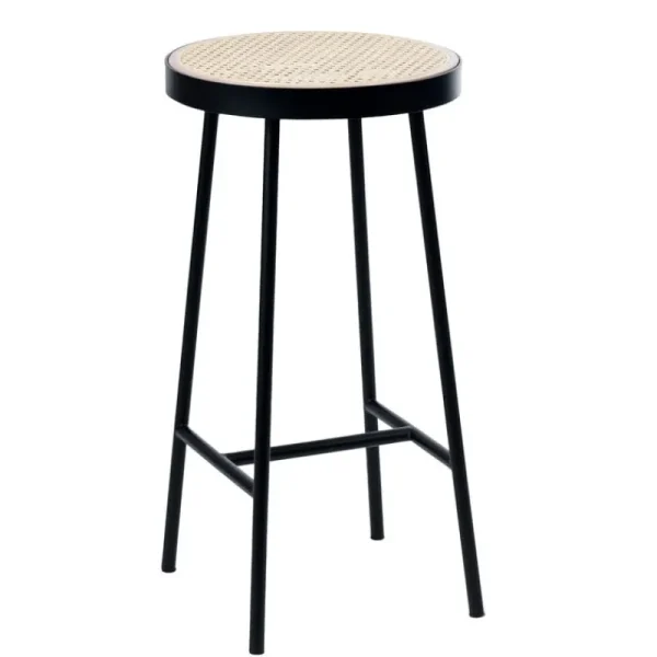 GUBI Sitzgelegenheiten-Warm Nordic Be My Guest Barhocker, Sitzfläche – Wiener Geflecht