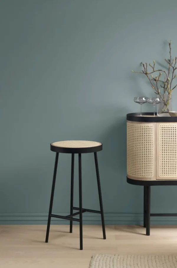 GUBI Sitzgelegenheiten-Warm Nordic Be My Guest Barhocker, Sitzfläche – Wiener Geflecht