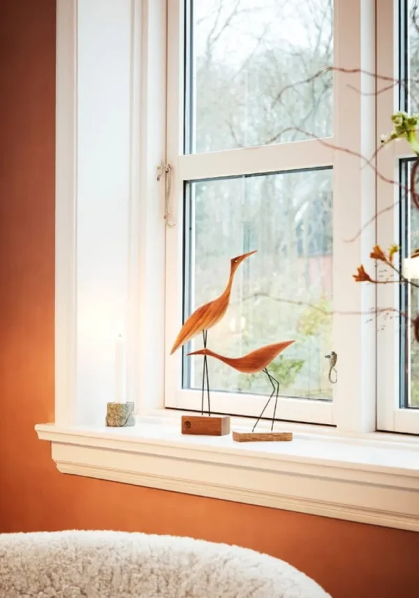 Warm Nordic Dekorationsgegenstände^Beak Bird, Low Heron, Eiche