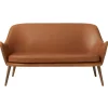 Woud Sofas Und Liegen-Warm Nordic Dwell 2 Sitzer Sofa, Leder Cognac