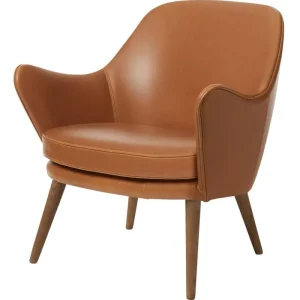 Warm Nordic Sitzgelegenheiten-Dwell Sessel, Leder Cognac