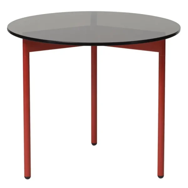 Woud Tische-Warm Nordic From Above Beistelltisch, 52 cm, braun – rot