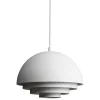Marset Deckenleuchten-Warm Nordic Milieu Colour Mini Pendelleuchte, klares Weiß