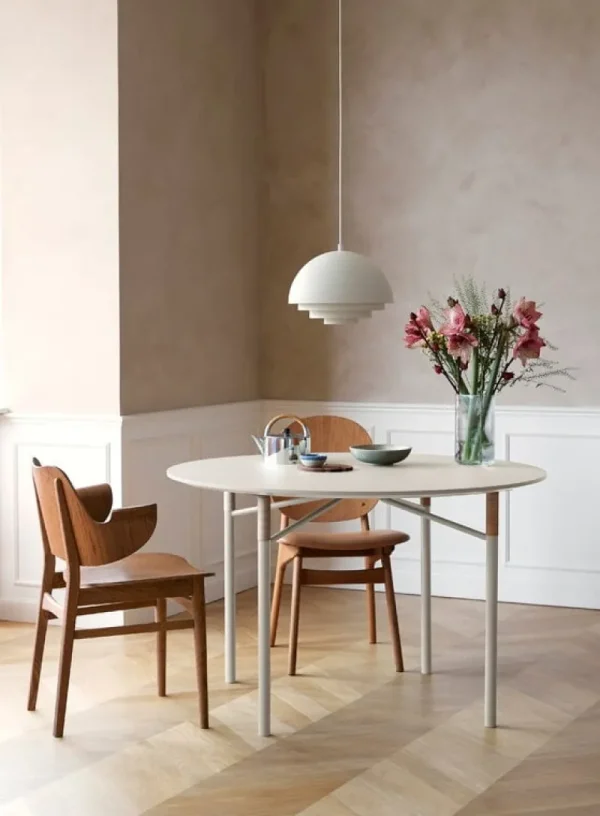 Marset Deckenleuchten-Warm Nordic Milieu Colour Mini Pendelleuchte, klares Weiß