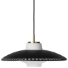 HAY Deckenleuchten-Warm Nordic Pendelleuchte Opal Shade, schwarz