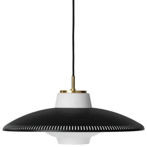 HAY Deckenleuchten-Warm Nordic Pendelleuchte Opal Shade, schwarz