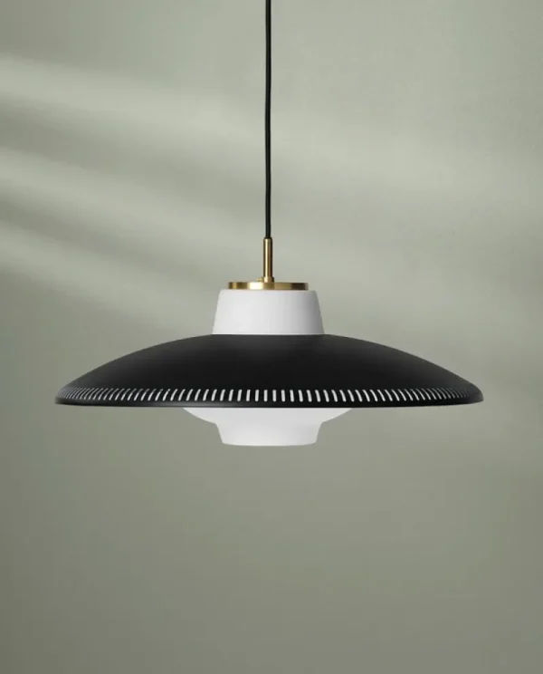HAY Deckenleuchten-Warm Nordic Pendelleuchte Opal Shade, schwarz