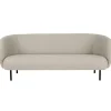 Warm Nordic Sofas Und Liegen-Sofa Cape, 3-Sitzer, Pearl Grey