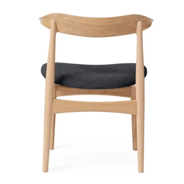 Knoll Sitzgelegenheiten-Warm Nordic Stuhl Cow Horn, Eiche geölt – anthrazit