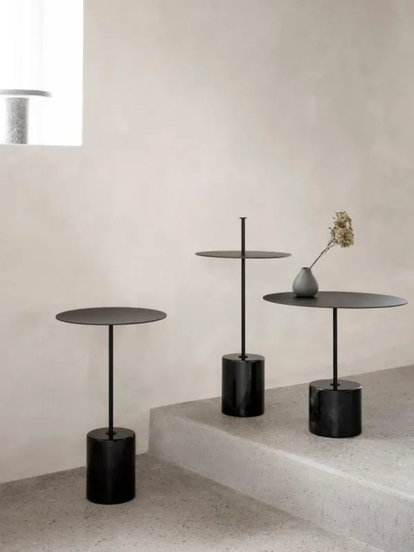 Artek Tische-Wendelbo Calibre Beistelltisch, niedrig, Schwarz - Nero-Marquina-Marmor