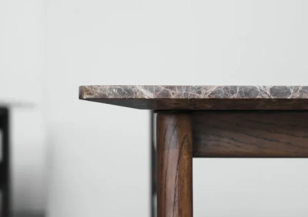 Sibast Tische-Wendelbo Collect Couchtisch, klein, quadratisch, Dunkelbraun - Marmor