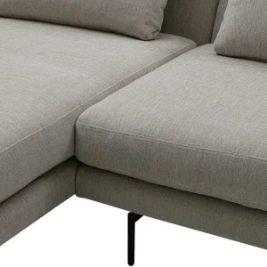 HAY Sofas Und Liegen-Wendelbo Edge V2 Sofa, Module 12–34, Schwarz - Soft 2, Hellgrau
