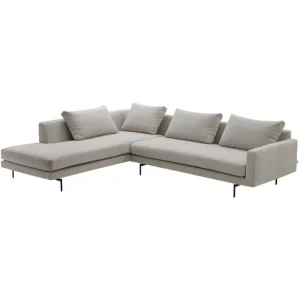 HAY Sofas Und Liegen-Wendelbo Edge V2 Sofa, Module 12–34, Schwarz - Soft 2, Hellgrau