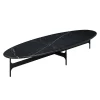 Wendelbo Tische-Floema Couchtisch, oval, Schwarz - schwarzer Marmor