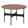 Muuto Tische-Wendelbo Floema Couchtisch, mittelgroß, Schwarz - Walnuss