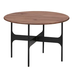 Muuto Tische-Wendelbo Floema Couchtisch, mittelgroß, Schwarz - Walnuss