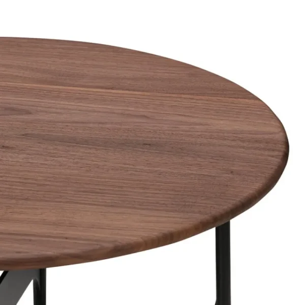 Muuto Tische-Wendelbo Floema Couchtisch, mittelgroß, Schwarz - Walnuss