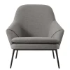 Fritz Hansen Sitzgelegenheiten-Wendelbo Hug Loungesessel, Schwarz - Remix 2 123, Grau