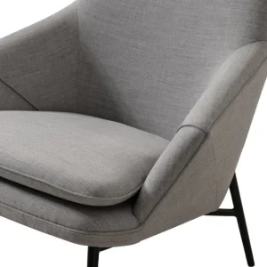 Fritz Hansen Sitzgelegenheiten-Wendelbo Hug Loungesessel, Schwarz - Remix 2 123, Grau