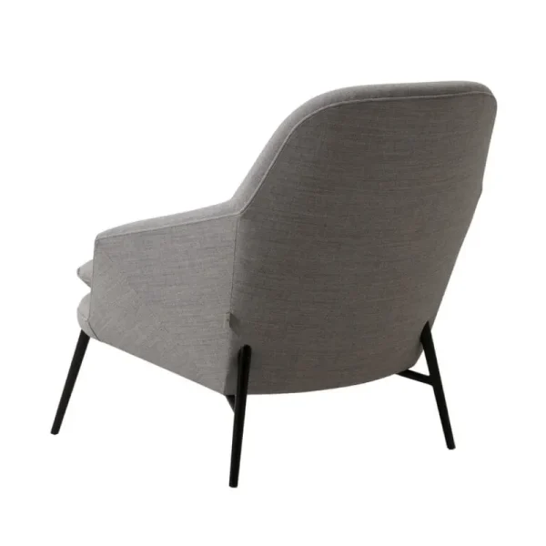 Fritz Hansen Sitzgelegenheiten-Wendelbo Hug Loungesessel, Schwarz - Remix 2 123, Grau
