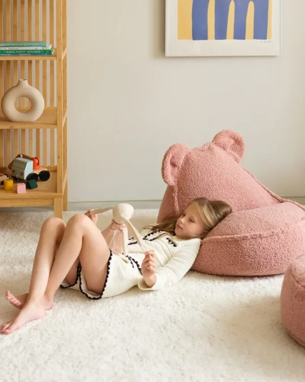 Kinder Wigiwama Möbel Für Das Kinderzimmer | Sitzgelegenheiten^Bear Sitzsack, guave-pink