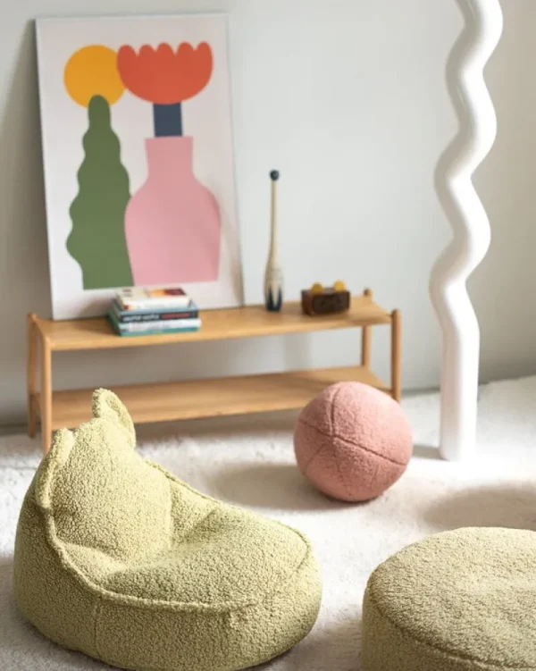 Kinder Wigiwama Möbel Für Das Kinderzimmer | Sitzgelegenheiten^Bear Sitzsack, Matcha
