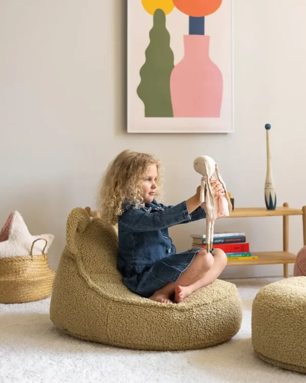 Kinder Wigiwama Möbel Für Das Kinderzimmer | Sitzgelegenheiten^Bear Sitzsack, Matcha