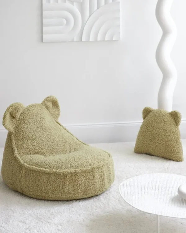 Kinder Wigiwama Möbel Für Das Kinderzimmer | Sitzgelegenheiten^Bear Sitzsack, Matcha