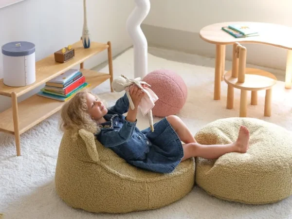 Kinder Wigiwama Möbel Für Das Kinderzimmer | Sitzgelegenheiten^Bear Sitzsack, Matcha