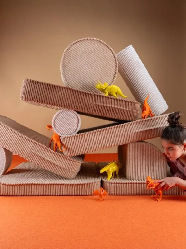Kinder Wigiwama Möbel Für Das Kinderzimmer | Sitzgelegenheiten^Pouf-Set, Pfefferminzgrün