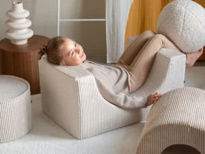 Kinder Wigiwama Möbel Für Das Kinderzimmer | Sitzgelegenheiten^Pouf-Set, Pfefferminzgrün