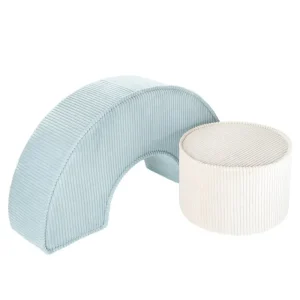 Kinder Wigiwama Möbel Für Das Kinderzimmer | Sitzgelegenheiten^Pouf-Set, Pfefferminzgrün