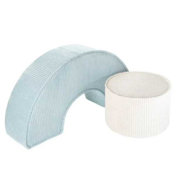 Kinder Wigiwama Möbel Für Das Kinderzimmer | Sitzgelegenheiten^Pouf-Set, Pfefferminzgrün