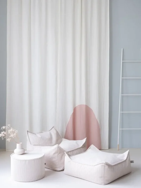 Kinder Wigiwama Möbel Für Das Kinderzimmer | Sitzgelegenheiten^Pouf-Set, Pink Mousse
