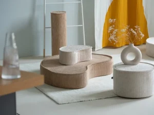Kinder Wigiwama Möbel Für Das Kinderzimmer | Sitzgelegenheiten^Pouf-Set, Pink Mousse