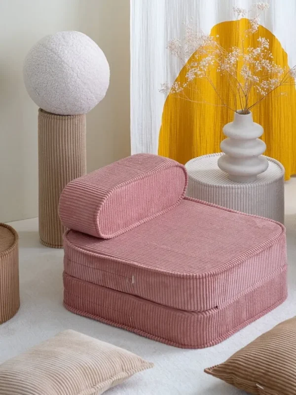 Kinder Wigiwama Möbel Für Das Kinderzimmer | Sitzgelegenheiten^Pouf-Set, Pink Mousse