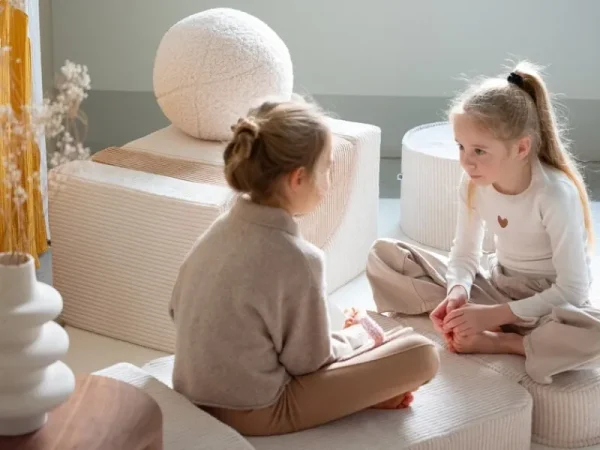 Kinder Wigiwama Möbel Für Das Kinderzimmer | Sitzgelegenheiten^Pouf-Set, Pink Mousse