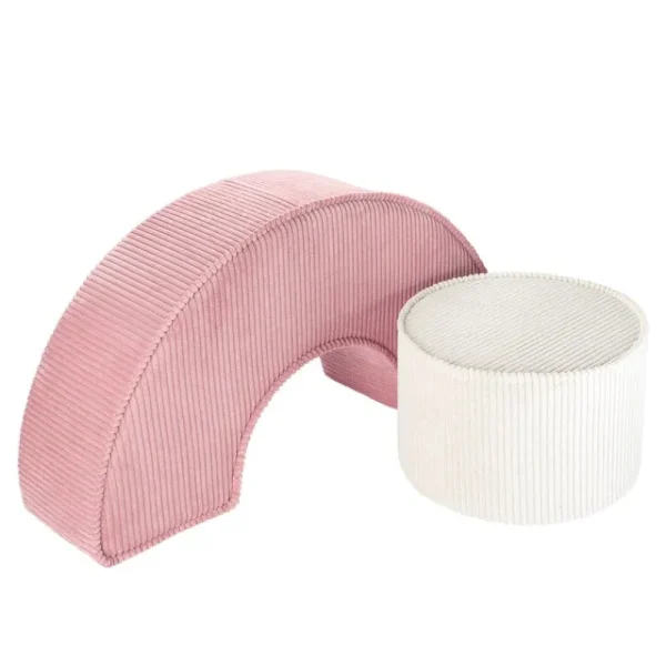 Kinder Wigiwama Möbel Für Das Kinderzimmer | Sitzgelegenheiten^Pouf-Set, Pink Mousse