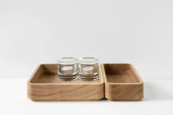 Wooden Aufbewahrungsbehälter | Badezimmeraccessoires^Offcuts Boxette Kistenset, Eiche geölt