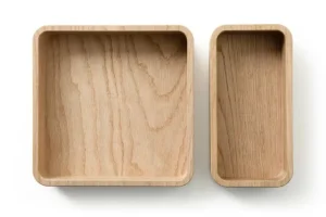 Wooden Aufbewahrungsbehälter | Badezimmeraccessoires^Offcuts Boxette Kistenset, Eiche geölt