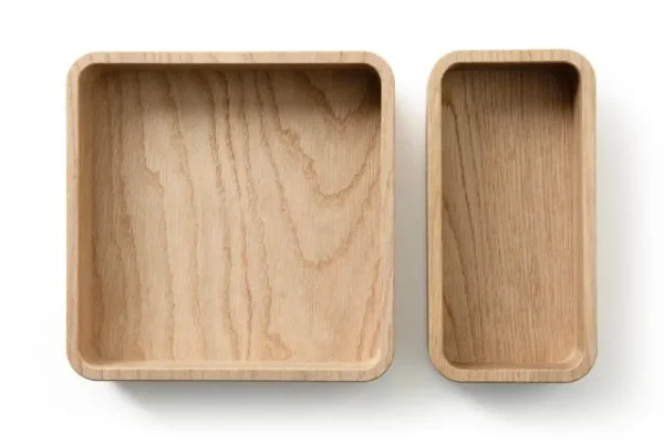 Wooden Aufbewahrungsbehälter | Badezimmeraccessoires^Offcuts Boxette Kistenset, Eiche geölt