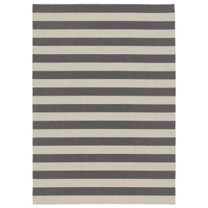 Woodnotes Outdoor-textilien | Teppiche Und Läufer^Big Stripe In-Out Teppich, Grau melange/Sandweiß