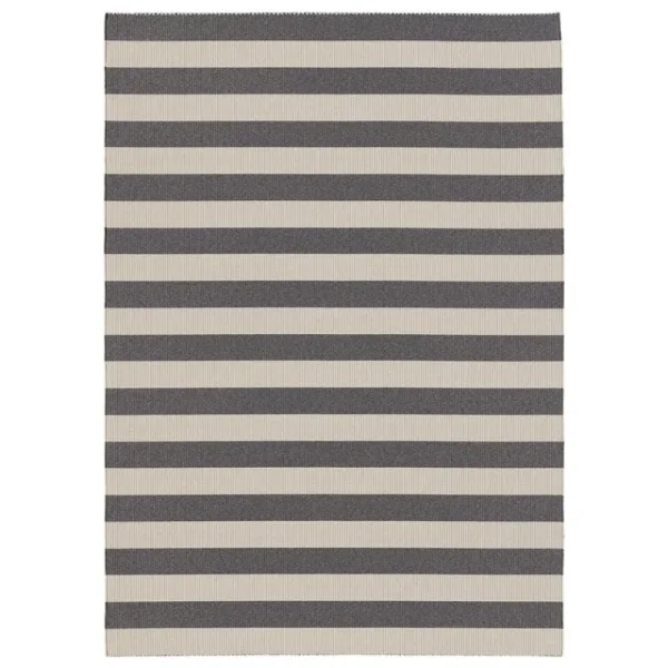 Woodnotes Outdoor-textilien | Teppiche Und Läufer^Big Stripe In-Out Teppich, Grau melange/Sandweiß
