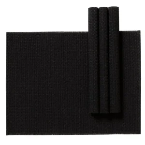 Woodnotes Tischwäsche | Tischwäsche^Morning Tischset, 35 x 45 cm, 4 Stück, Schwarz