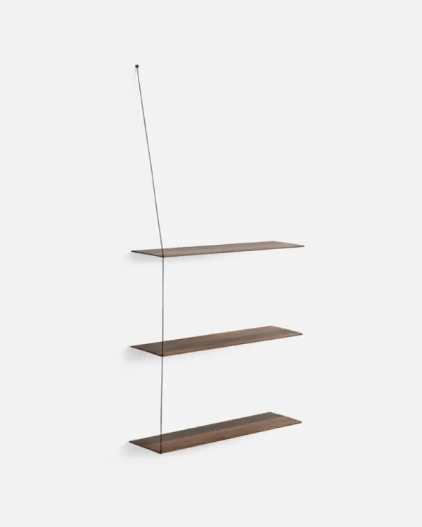 Woud Regale-Anbauregal Stedge 80 cm, Eiche geräuchert