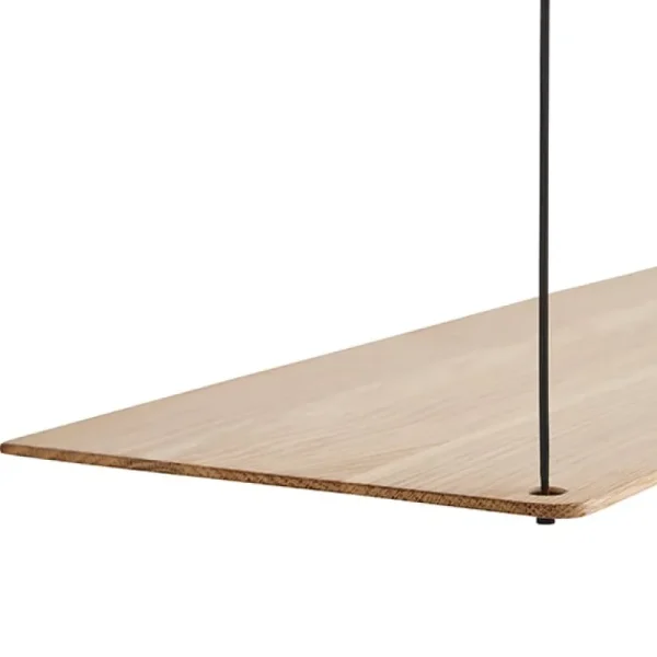 HAY Regale-Woud Anbauregal Stedge 80 cm, Eiche, weiß pigmentiert lackiert