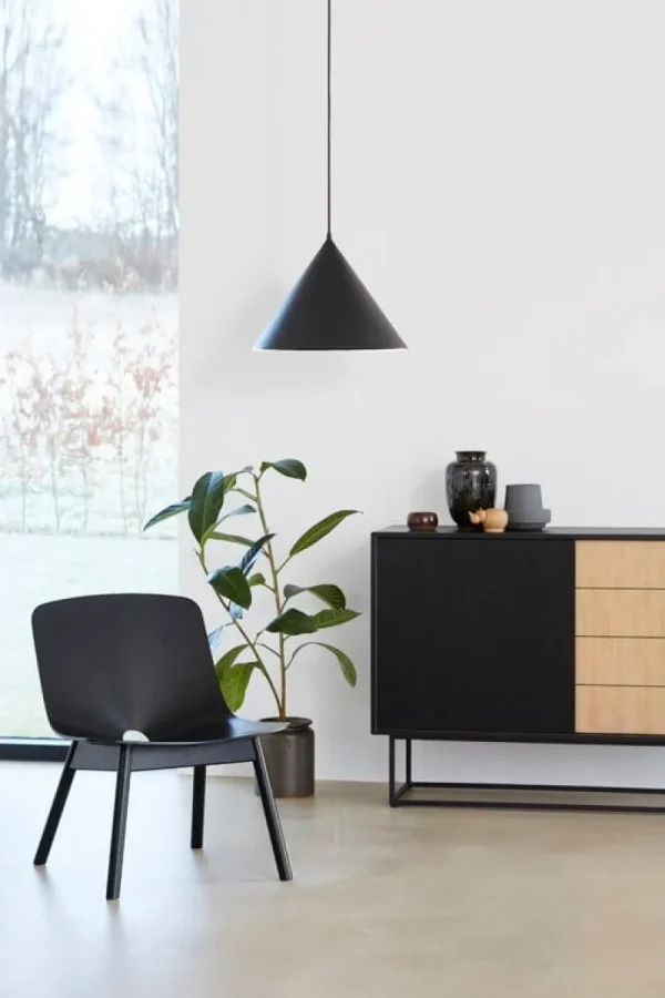 Woud Deckenleuchten-Annular Pendelleuchte, klein, Schwarz