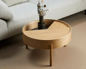 Woud Tische-Arc Couchtisch 66 cm, Eiche geölt